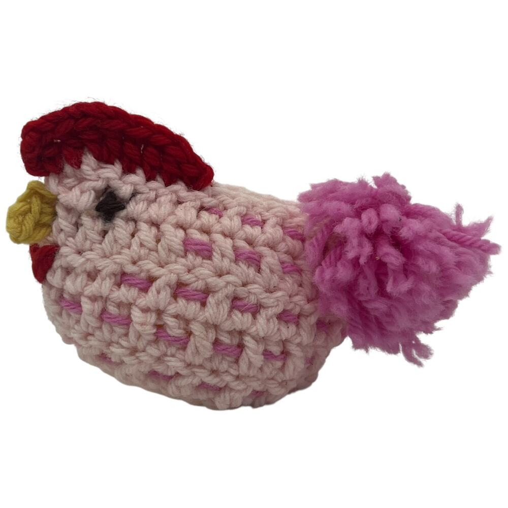 Handmade Crochet Chicken Easter Egg Cozy Hen Cover Country Kitsch